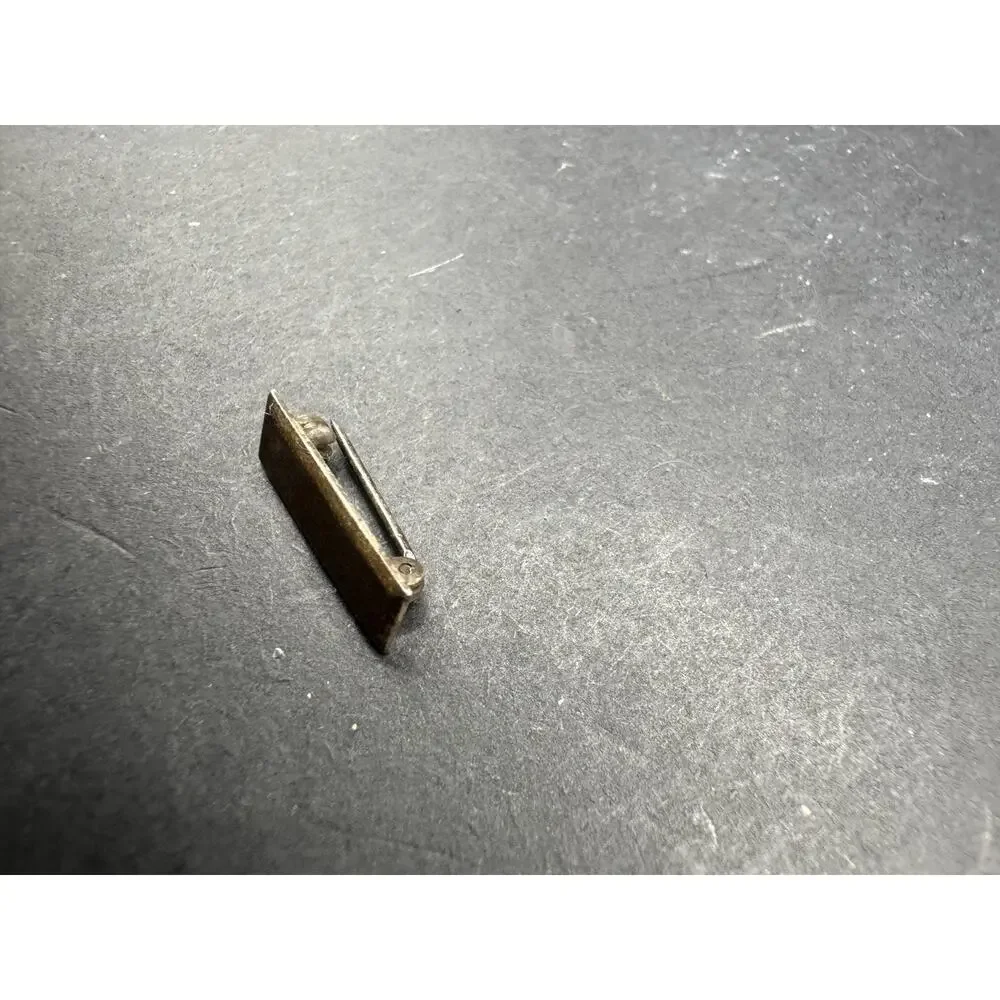 Vintage Vanguard N.Y 925 Sterling Silver Signed Plain Engravable Bar Pin 19.2mm